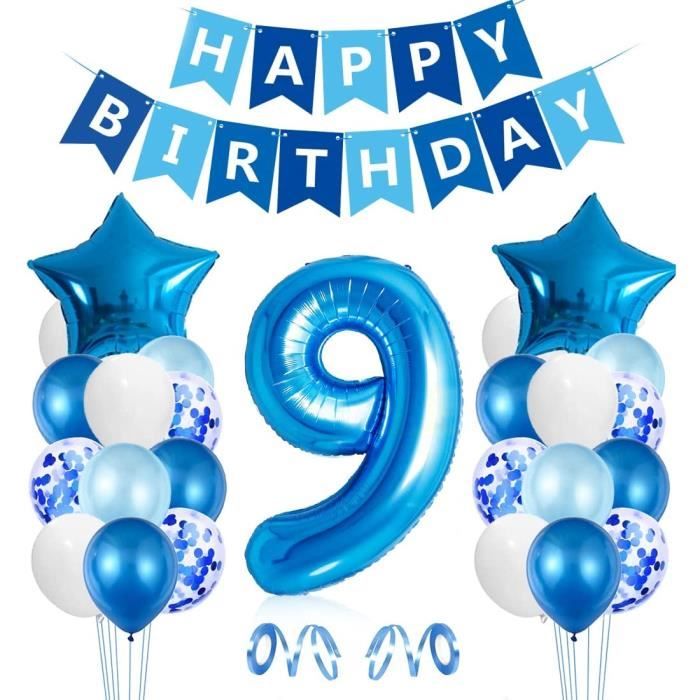 Ballon Anniversaire Chiffre 9 Cdiscount
