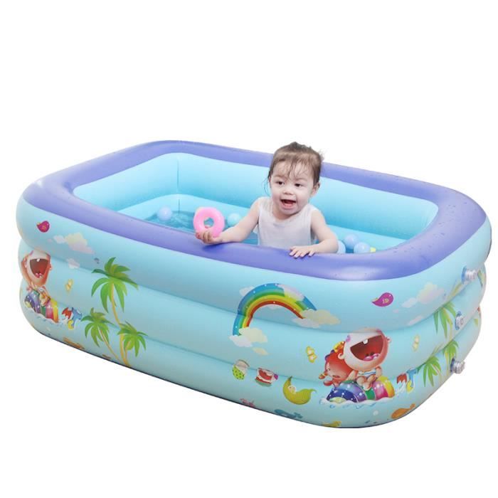 Bebe Enfant Piscine Gonflable 120x95x36cm 2 Couches Solide Bulle Pour 1 2 Personnes Jardin Achat Vente Pataugeoire Cdiscount