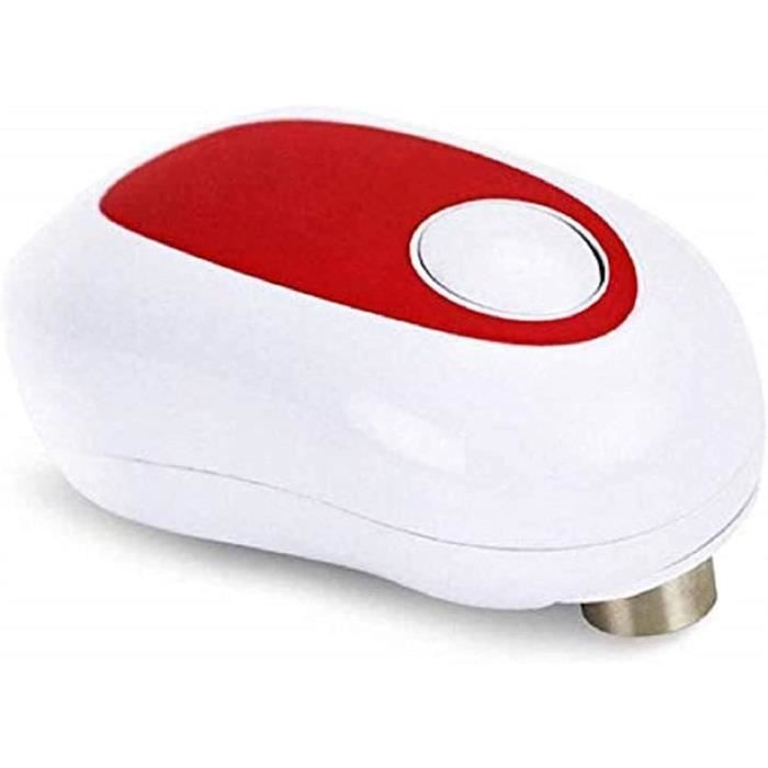 Ouvre-Boîte Électrique BangRui Automatique à Une Touche - Rouge, Bords Lisses Et Sûrs