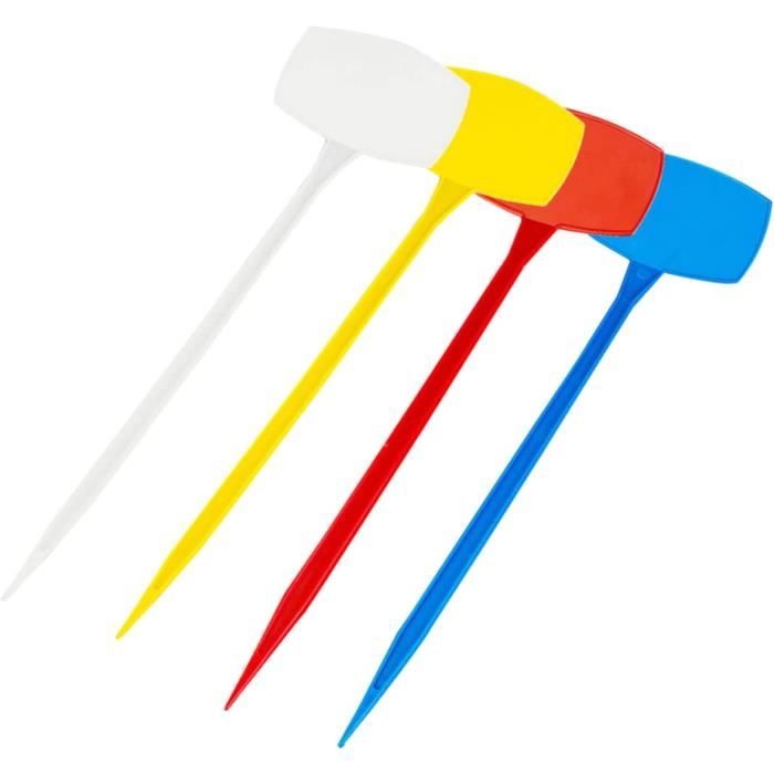 Lot De 12 Étiquettes De Plantes En Métal - Marqueurs De Jardin Imperméables Réutilisables - Pour Pots, Légumes, Fleurs - Écriture Facile Au Stylo Permanent