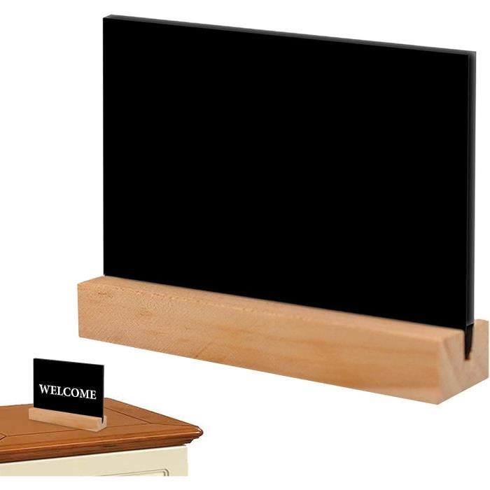 Lot 12 Mini Tableaux Noirs 10x7,6 Cm Avec Support – Ardoise Portable, Feutres & Chiffon Inclus, Idéal Étiquettes & Déco