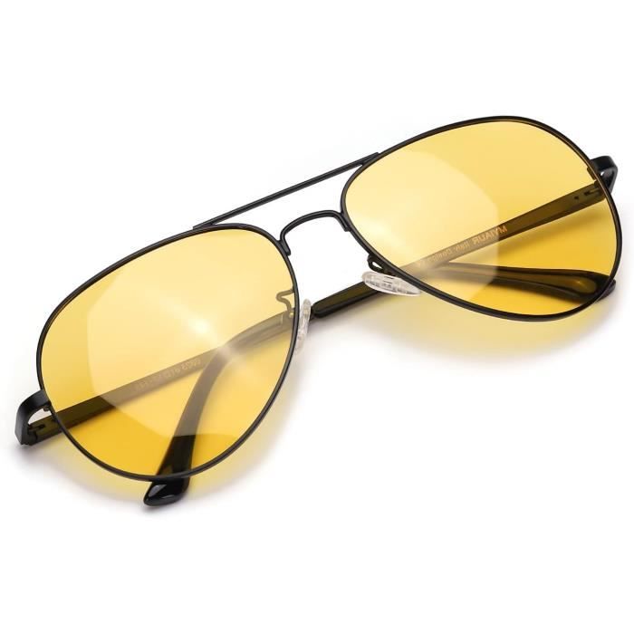 Lunette Vision Nocturne Nuit Verre Jaune Anti Éblouissement Améliore la  Conduite de Jour comme de Nuit HB013 HB066 - Achat / Vente lunettes de  soleil - Cdiscount