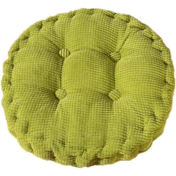 Galette De Chaise Ronde Rouge En Coton | Fabrique De Styles