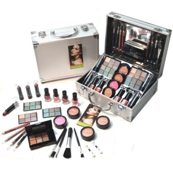 Cadeau Noel Femme 644 Vanity De Maquillage En Aluminium 48 Pieces Achat Vente Boite A Bijoux Cadeau Noel Femme 644 Vani Cdiscount