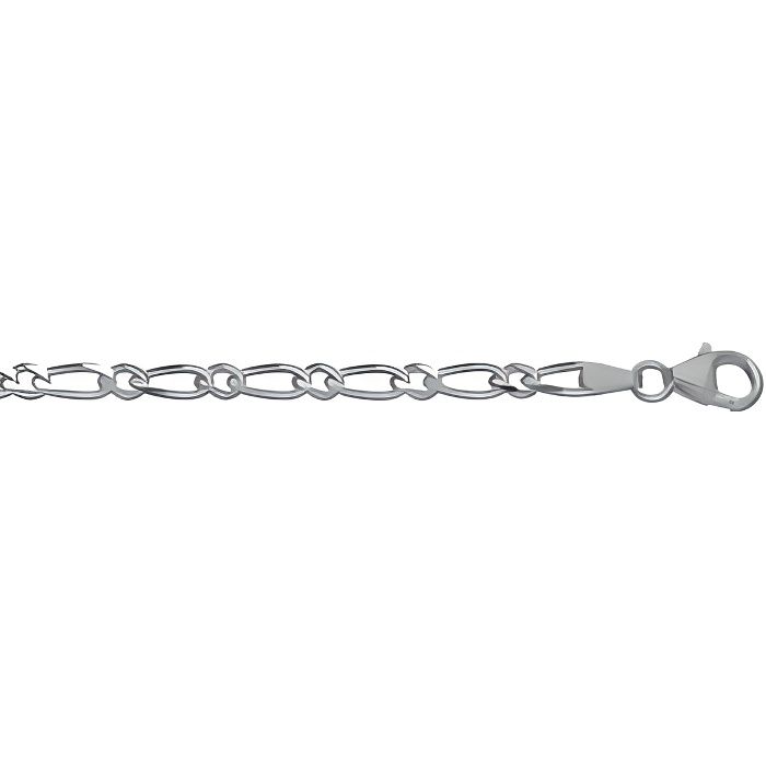 Chaine Homme Argent 925 50cm Ou 55cm 4mm Maille Figaro 1 1 Cdiscount