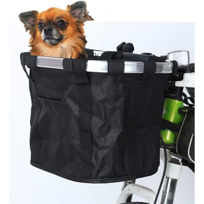 Panier de vélo étanche amovible à guidon avant, sac de transport pour animal de compagnie, chat, chien, pour le cyclisme  18