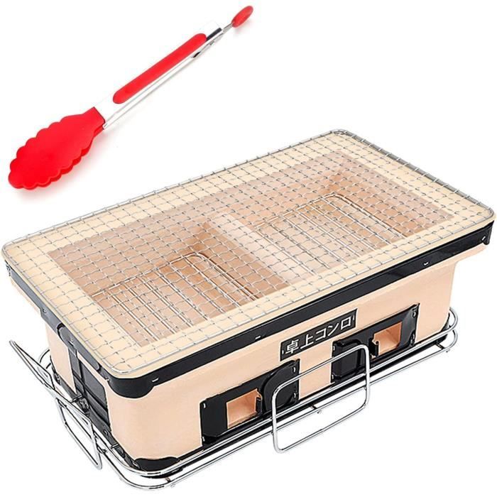 Barbecue De Table Japonais En Céramique - Gril à Charbon De Bois, Portable, Pour Jardin, Camping, Pique-nique - 1
