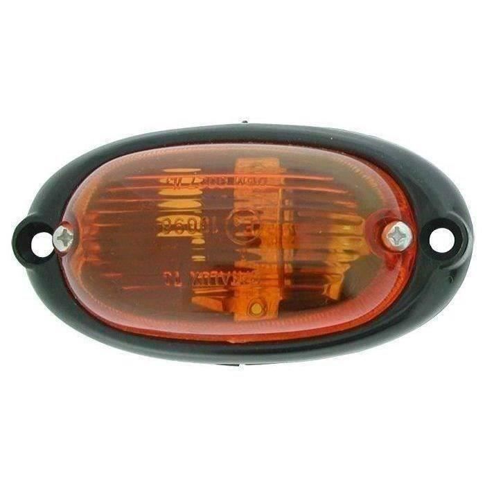 Feu clignoteur latéral orange ovale