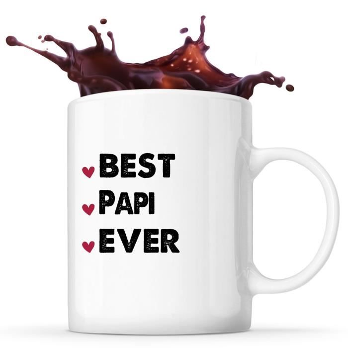 Mug Best Papi Ever Idée Tasse Cadeau Famille Fête des GrandPères
