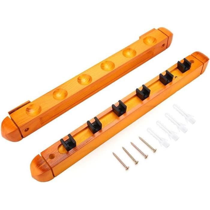 Lot De 2 Supports Pour 4 Queues De Billard - Noir - Matériau PP - Portable Et Stable - Pour Table Ou Comptoir