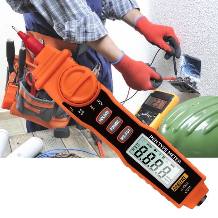 ELECTRICITE MULTIMETRE DETECTEUR DE TERRE TEST PRISE Mesure délectricité multimètre style