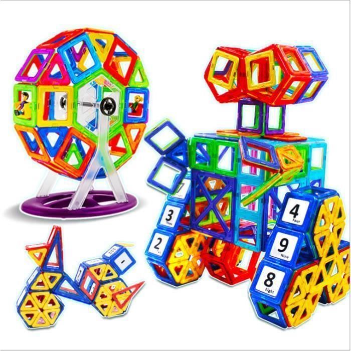 Bloc de Construction Magnétique  Mini Jeux Construction Aimanté 95 Pièces  Jouet et Cadeau Educatif et Instructif pour Enfant H0762 - Cdiscount  Beaux-Arts et Loisirs créatifs