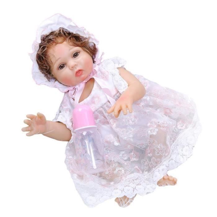 Poupee Reborn Bambin 47cm Poupees Reborn En Silicone Souple Cheveux Blonds Bruns Doux Et Realistes Achat Vente Poupee Cdiscount