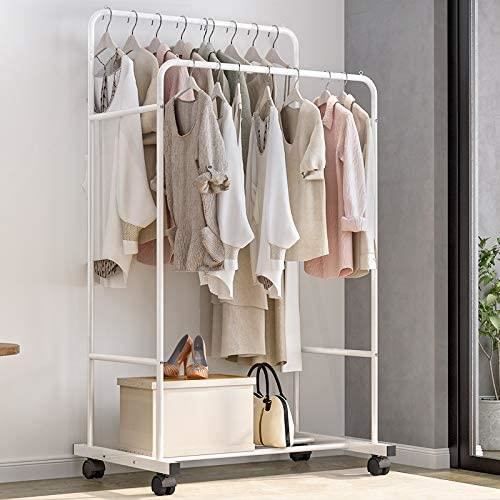 unho Portant À Vêtements roulettes: Penderie Vêtement Solide Porte Vêtement  sur Pied Multifonctionnel en Fer Forgé Armoire Ouverte pour Dressing Salon  Chambre Maroquineries - 70x36.5x152cm Blanc en destockage et reconditionné  chez DealBurn