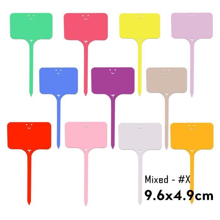 Pot De Fleur,I--Étiquettes En Plastique Pour Plantes De Jardin, 100