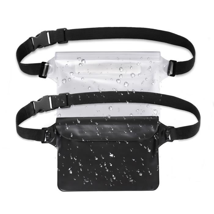 Housse étanche Transparente + Casque Pour Huawei Y6 (2019) - Sac De Protection Pour Plage/piscine
