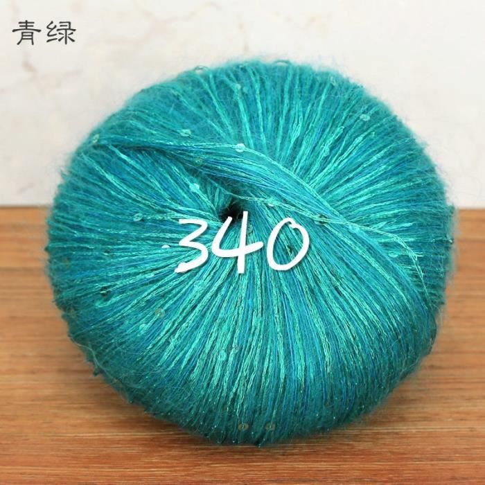 Pelotes de laine,Fil en laine pailletée pour tricoter au crochet, 5 boules  * 50g, fil à paillettes pour tricoter à la - Type 340 - Cdiscount  Beaux-Arts et Loisirs créatifs