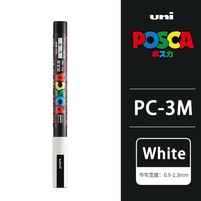 Uni Posca Pointe 0.9-1.3mm PC-3M Blanc