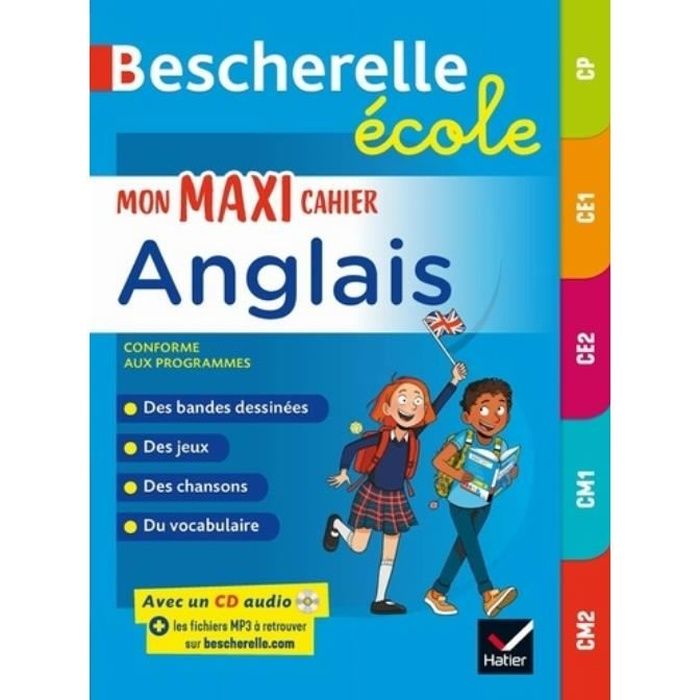Mon Maxi Cahier D Anglais Cp Ce1 Ce2 Cm1 Cm2 Edition 21 Cdiscount Librairie
