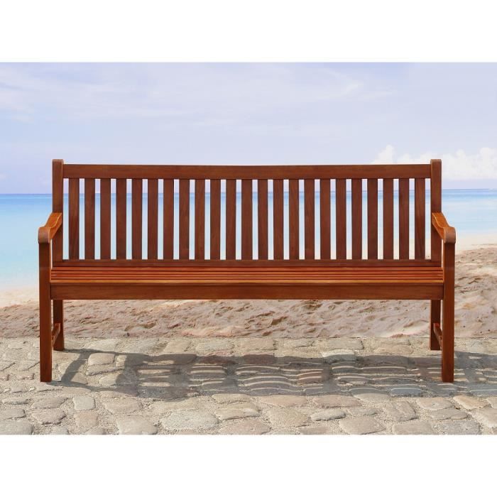 Banc De Jardin En Bois 160 Cm Toscana Achat Vente Banc D Exterieur Banc De Jardin En Bois 16 Cdiscount