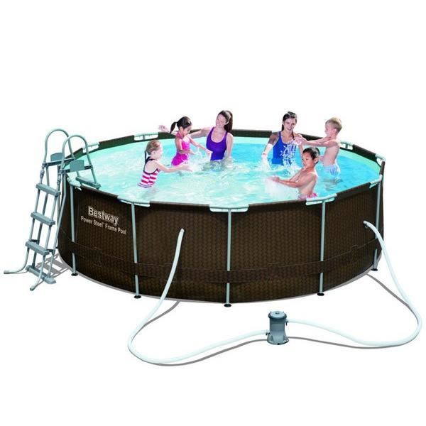 Piscine Tubulaire Amovible Bestway Power Steel Design En Rotin 427x122 Cm Filtre A Cartouche De 3 028 Litres Heure Achat Vente Piscine Piscine Tubulaire Bestway Cdiscount