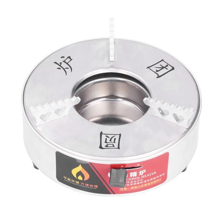 Brûleur à Alcool Portable Pour Randonnée – Support De Cuisson Compact Anti-Vent, 161 G, Aluminium Et Laiton