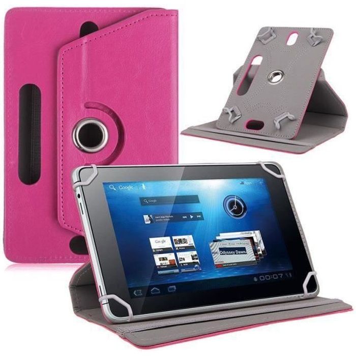 Lovewlb Tablettes Coque pour Logicom La Tab 105 Coque Etui Housse Support Int/égr/é Multi-Angle,Cuir Tablet Case Cover TT