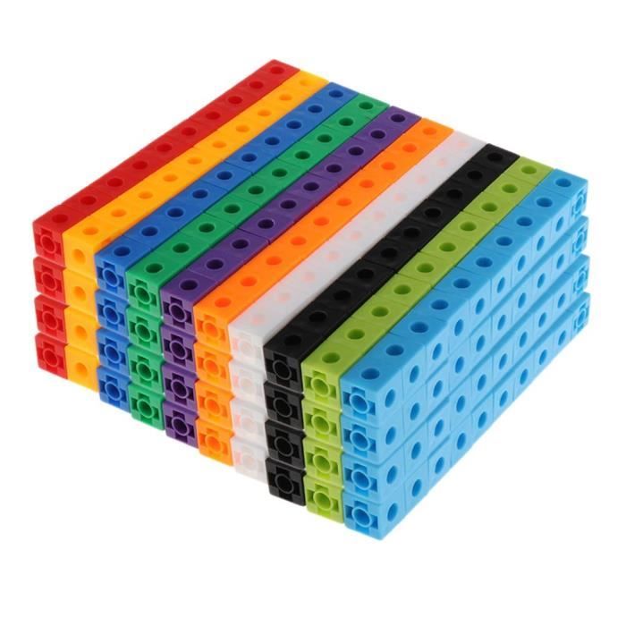 400pcsReliantSnapMathCompterBlocksCubesManipulativeMath10Couleurs ...