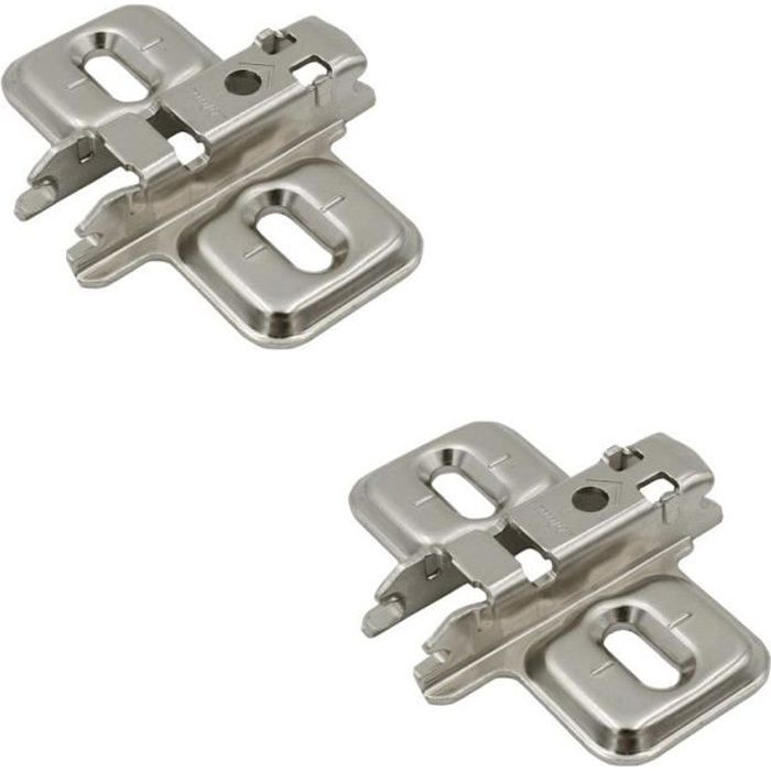 2x embase en croix a visser blum 173l6100 charniere porte meuble placard cuisine salle de bain cdiscount bricolage