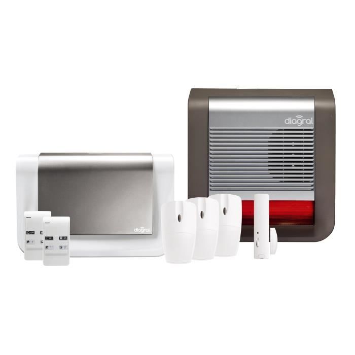 DIAGRAL Pack Alarme maison sans fil GSM Les Remarquables DIAG08BSF ...