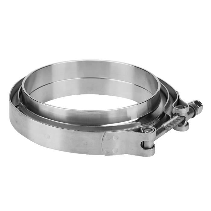 Bride V-Band 2.0 Pouces Acier Inoxydable - Kit De Serrage Pour Échappement Turbo Et Downpipe