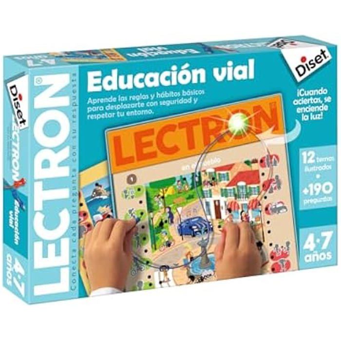 Jeu éducatif - DISET - Lectron Education Route - 12 modèles - 190 questions - 4-7 ans