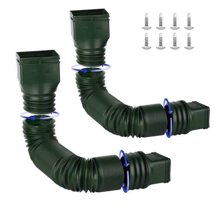 Adaptateur Tuyau Drainage évier Mikikit - Connecteur étanche En PP Blanc - Pour Raccorder Différents Diamètres De Tuyaux (9.7x4.75x3.1 Cm) - 9