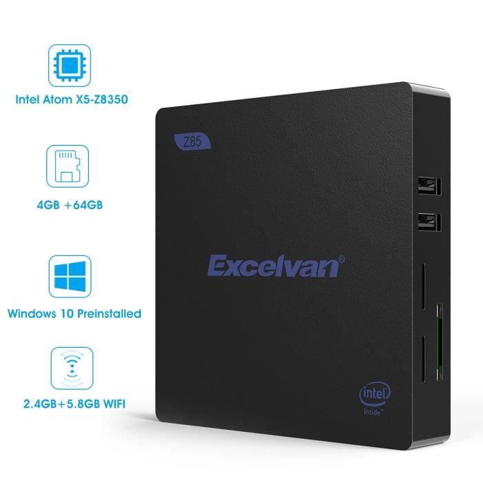 Mini PC Licence Windows 10 Excelvan Z85 UnitÉ