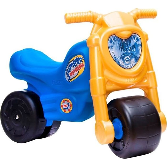Porteur MotoFeber Jumper Bleu et jaune FEBER Enfant A partir de 18 mois Cdiscount Jeux Jouets