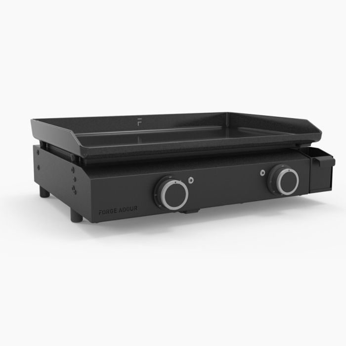 Plancha électrique - FORGE ADOUR - BASE 60 - 32 kW - Plaque fonte émaillée 80% recyclée - Intérieur / extérieur - Forge Adour