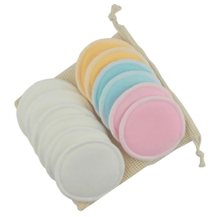 Kit 4 Disques Coton Démaquillant Lavable Réutilisable JECOVERT - Neuf Bio