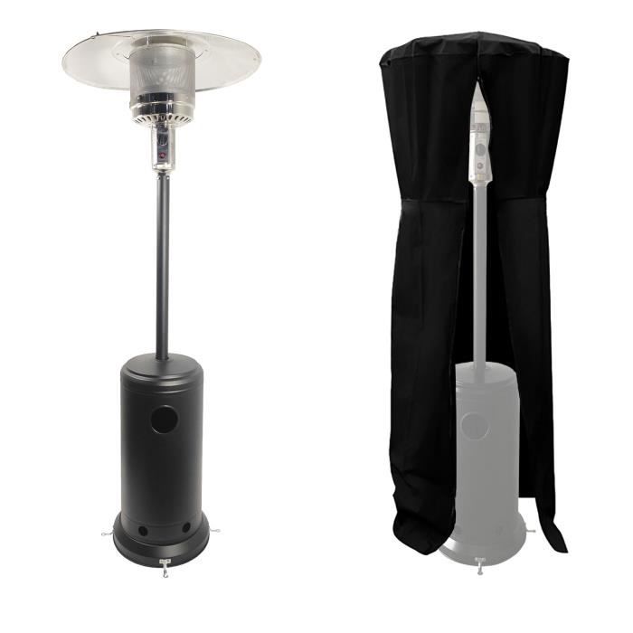 Housse pour Parasol Chauffant Rond Noir Protection Parasol Chauffant,Housse de Protection pour Chauffage de terrasse pour ext/érieur MKISHINE Couverture de Chauffe-Patio