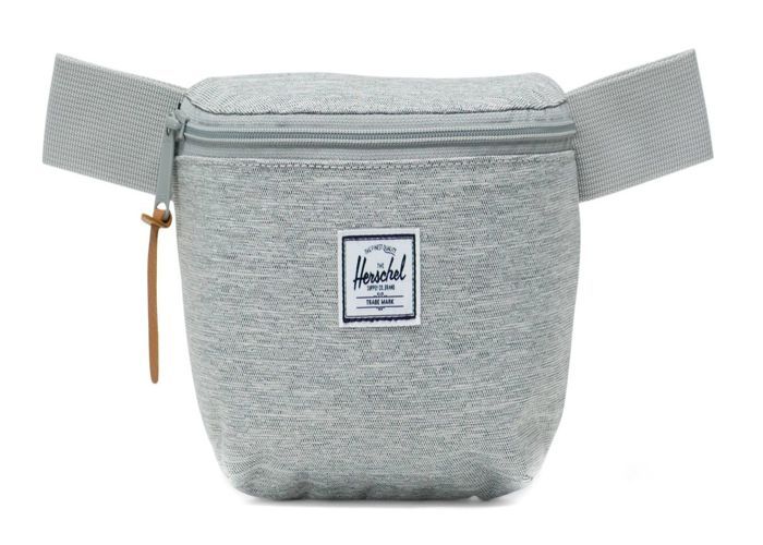 Sac banane Fourteen 1 Litre Light Grey Crosshatch 20 01866 LIGHT GREY CROSSHATCH/WHITE RUBBER
