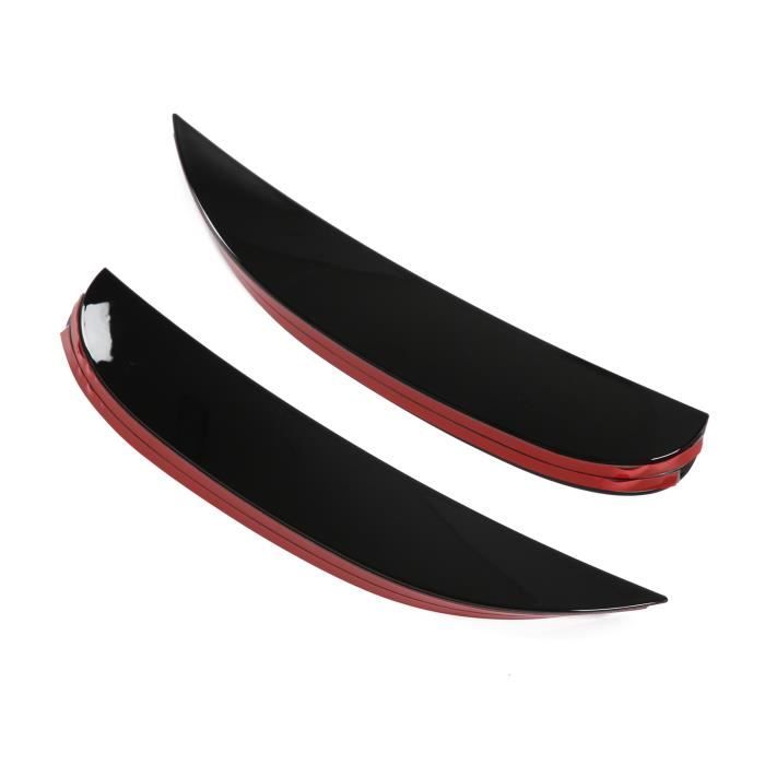 Aileron Lèvre Avant Pare-Chocs 114 Cm - Séparateur Sportif Résistant Pour Seat (Noir Brillant)