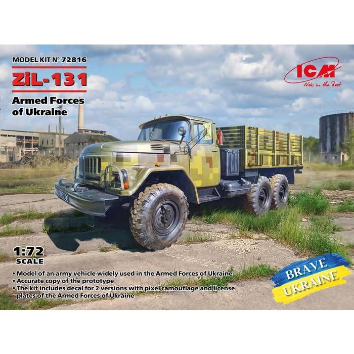 Modellino Camion ZIL-131 6x6 3,5t &ndash; Esercito Russo Ucraina &ndash; Legion Models 1/72 12064LA