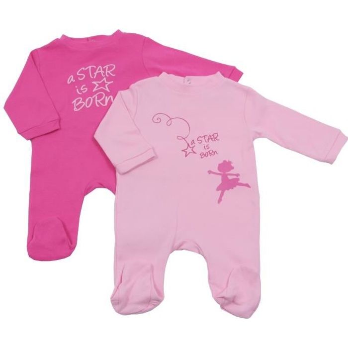 Pyjamas Bebe Lot De 2 Motifs A Star Is Born Gris Noir Cdiscount Pret A Porter