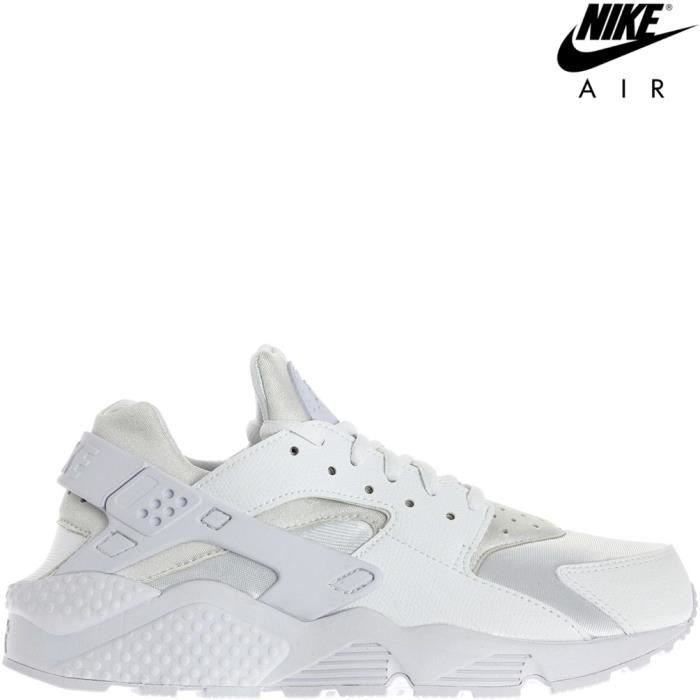 nike air huarache run triple white