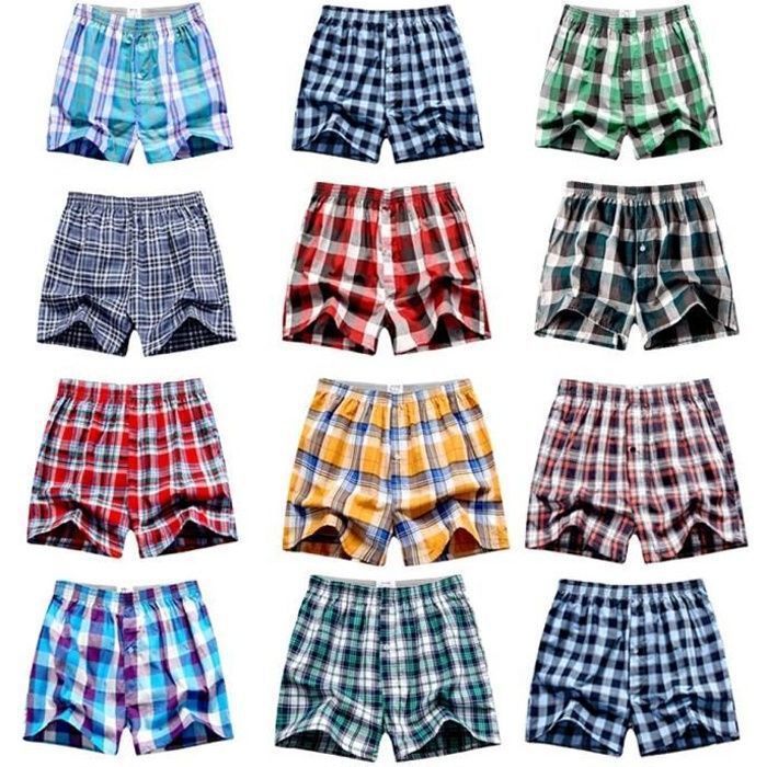 10 pcs-lot New pattern Classic Men's boxer underwear Flèche pantalons en  coton Couleur mélangée