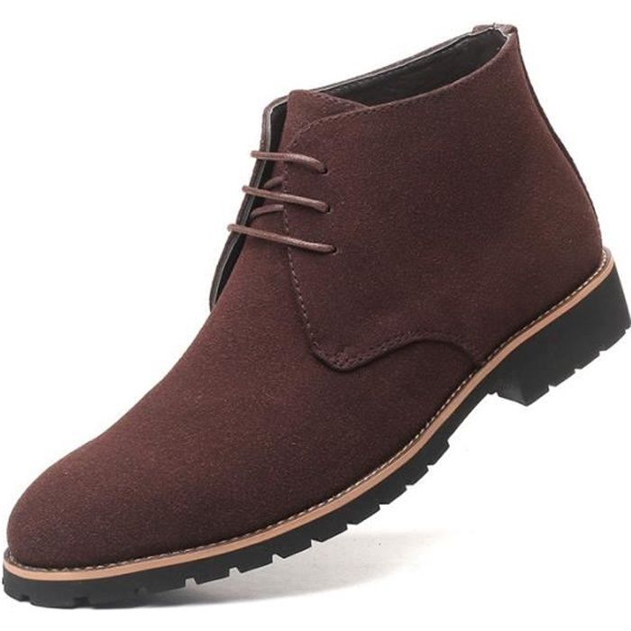 Botte haute en daim sale