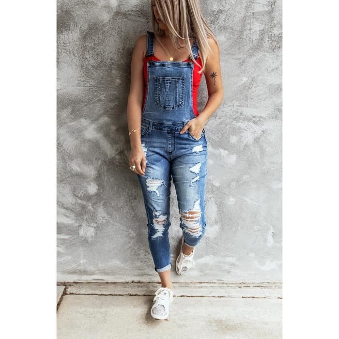 Salopette jean troué new arrivals