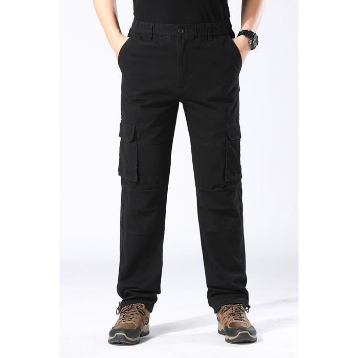 Pantalon de Travail Homme Cargo Grande Taille en Coton 6 Poches Casual  Pantalon de Travail - Bleu marine Bleu marine - Cdiscount Prêt-à-Porter