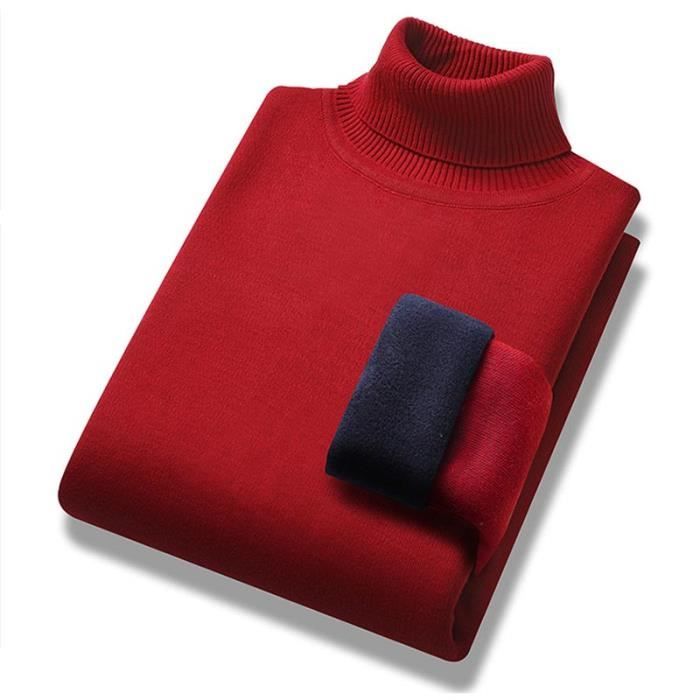 Sous pull sales rouge homme