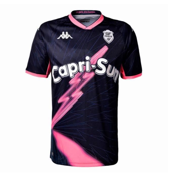 Maillot Domicile Authentique Stade Francais KAPPA Homme Coupe ajustee Capri Sun 2021 22 Cdiscount Sport
