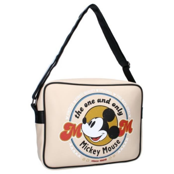 mybagstory Sac Bandouli re Mickey Mouse Disney Mixte Adolescent Plage Courses Lyc e Coll ge Taille 36 cm